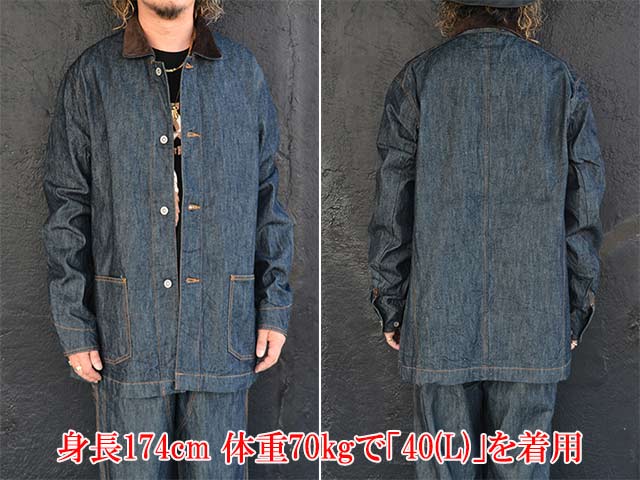 ��FULLCOUNT/�ե륫����ȡ�2026AW��Relax Fit Denim Chore Jacket/���å����ե��åȥǥ˥���祢���㥱�åȡ�(2061)