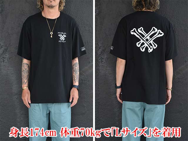 (30% OFF)��3����EVILACT/�����֥륢���ȡ�2024SS��Cross Bone S/S Tee/�������ܡ��󥷥硼�ȥ��꡼��Tee��(EA-WFRSS-T09)