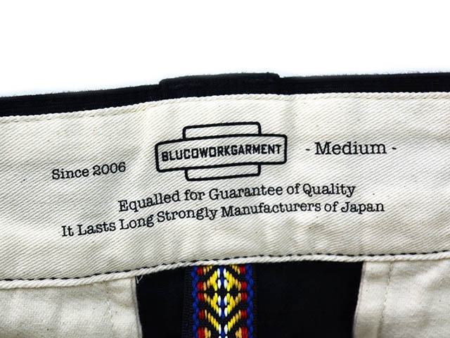 ��3����BLUCO/�֥륳��2025AW��Cord Cloth Work Pants/�����ɥ���������ѥ�ġ�(155-41-038)