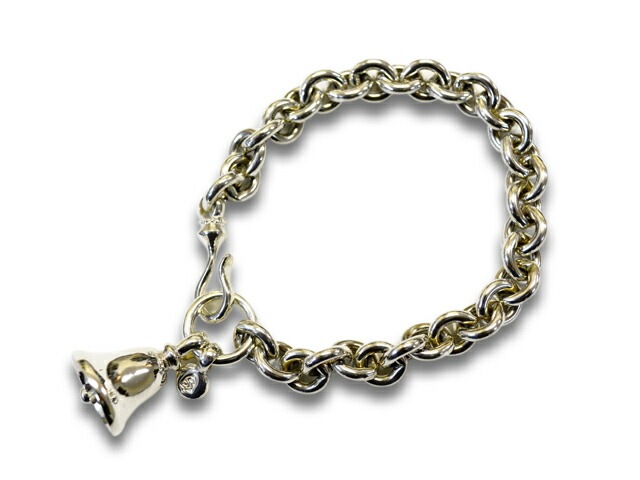 ��SHAFT SILVER WORKS/����եȥ���С�������ۡ�Small Smooth Links with Midium Bell Bracelet/���⡼�륹�ࡼ����󥯥��������ߥǥ�����٥�֥쥹��åȡ�(SB-001)