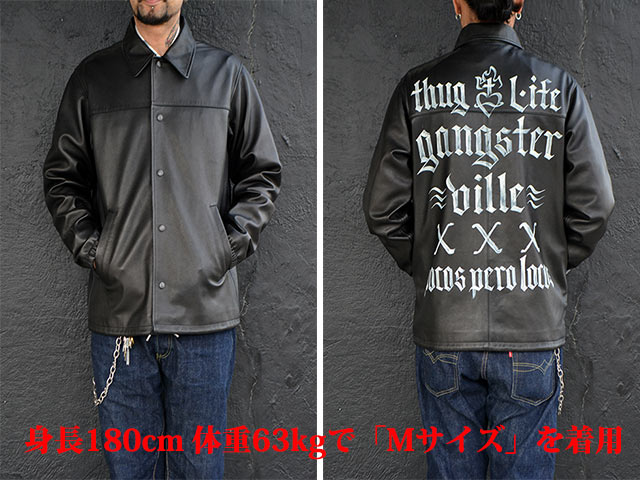 GANGSTERVILLE/󥰥ӥ2023SSSacred Heart Light Leather Jacket/åɥ饤ȥ쥶㥱åȡ(GSV-23-SS-01)(WEIRDO//GLAD HAND/åɥϥ/OLD CROW/ɥ/WOLF PACK/եѥå)