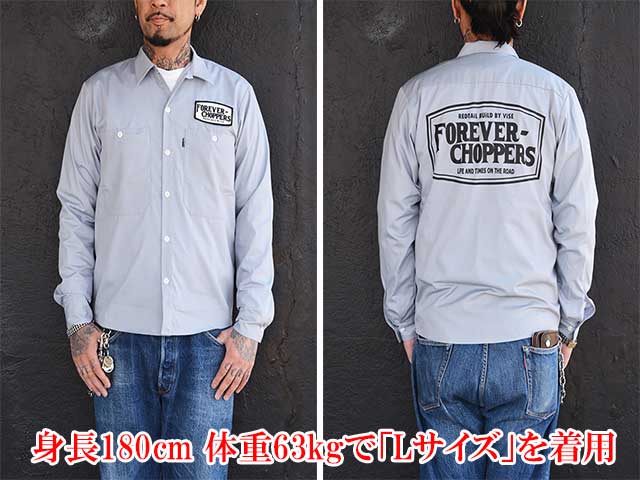 (30% OFF)��2����RED TAiL/��åɥƥ����2024SS��FOREVER CHOPPERS L/S Work Shirts/�ե������С�����åѡ������󥰥��꡼�֥������ġ�(RKK-462)