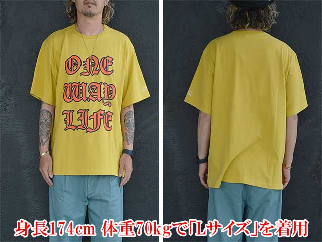(30% OFF)��3����EVILACT/�����֥륢���ȡ�2024SS��One Way Life S/S Tee/��󥦥����饤�ե������ܡ��󥷥硼�ȥ��꡼��Tee��(EA-WFRSS-T10)