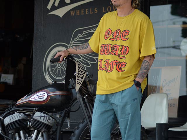 (30% OFF)��3����EVILACT/�����֥륢���ȡ�2024SS��One Way Life S/S Tee/��󥦥����饤�ե������ܡ��󥷥硼�ȥ��꡼��Tee��(EA-WFRSS-T10)