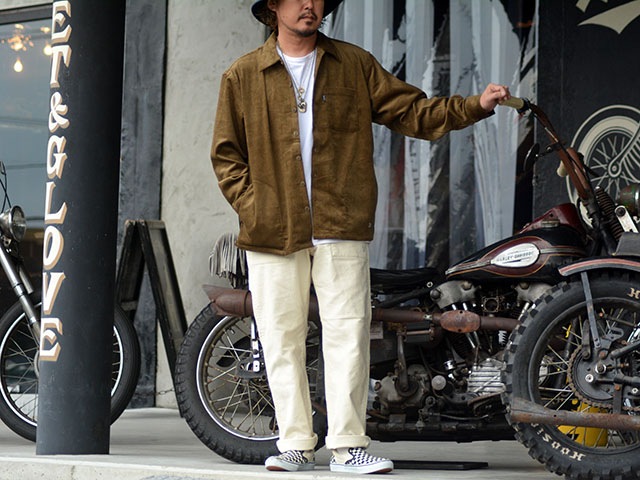 ��3����BLUCO/�֥륳��2025AW��Cord Cloth Sailor Work Pants/�����ɥ����������顼����ѥ�ġ�(155-41-039)