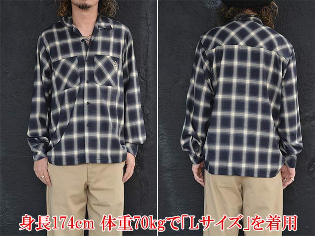 ��2����MONSTOR TIMES/��󥹥ȥ������ॺ��2026SS��MT BARUDEN Check L/S Shirt/MT�Х�ǥ�����å����󥰥��꡼�֥���ġ�(26SS-MT-006)
