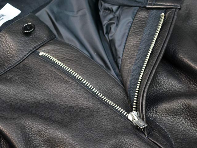 ��MOSSIR by FINE CREEK&CO/�⥷���� �Х� �ե����󥯥꡼������ɥ����ۡ�Washable Leather Two Tuck Slim Pants��OPEN DAY��/�����å���֥�쥶���ġ����å������ѥ�ġɥ����ץ�ǥ��ɡ�(MOPT030)