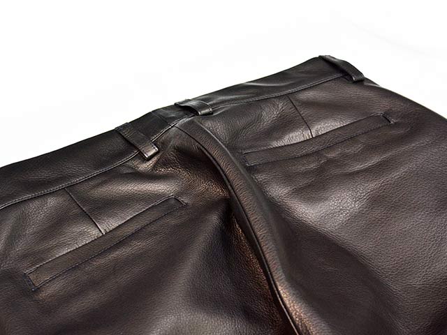��MOSSIR by FINE CREEK&CO/�⥷���� �Х� �ե����󥯥꡼������ɥ����ۡ�Washable Leather Two Tuck Slim Pants��OPEN DAY��/�����å���֥�쥶���ġ����å������ѥ�ġɥ����ץ�ǥ��ɡ�(MOPT030)