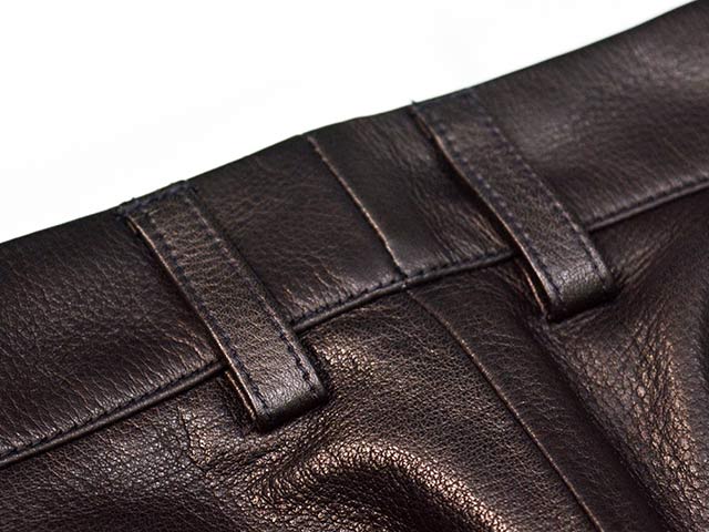 ��MOSSIR by FINE CREEK&CO/�⥷���� �Х� �ե����󥯥꡼������ɥ����ۡ�Washable Leather Two Tuck Slim Pants��OPEN DAY��/�����å���֥�쥶���ġ����å������ѥ�ġɥ����ץ�ǥ��ɡ�(MOPT030)