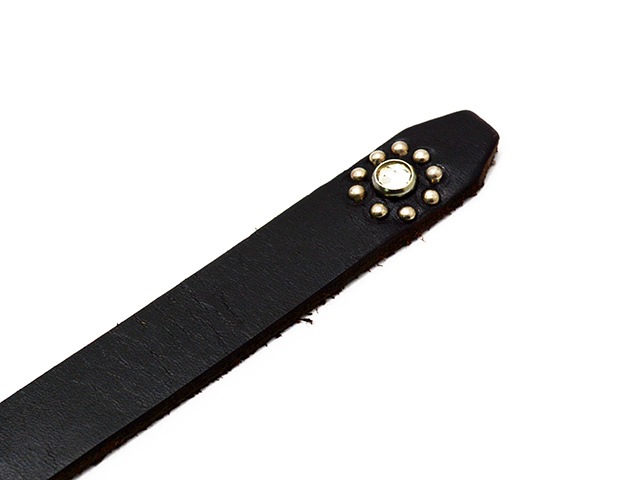 ��2����HTC(Hollywood Trading Company)/�������ƥ�������(�ϥꥦ�åɥȥ졼�ǥ��󥰥���ѥˡ�)�ۡ�0.75inch Leather Studs Belt"Flower Stone 40��/0.75������쥶�������å��٥�ȡɥե����ȡ���40�ɡ�