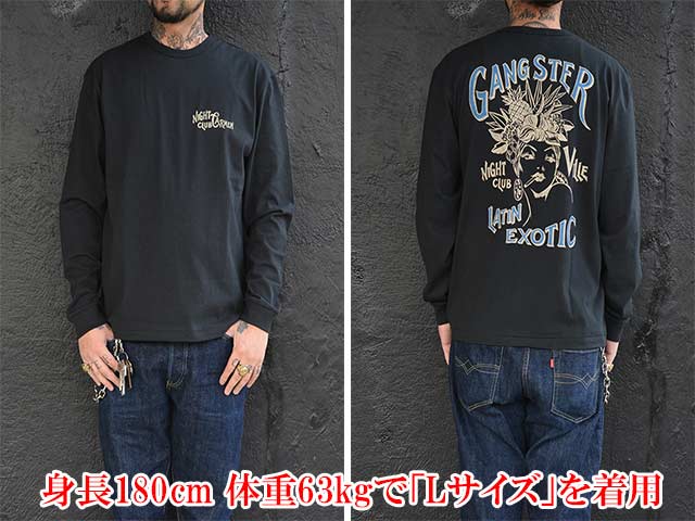 2GANGSTERVILLE/󥰥ӥ2024SSHeavy Weight Binder Neck L/S TeeCARMEN/إӡȥХͥå󥰥꡼Teeɥɡ(GSV-24-SS-20)