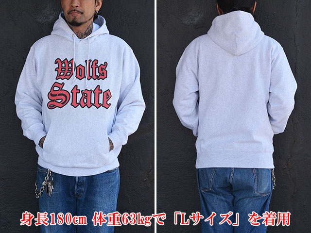 (50% OFF)2����WOLF PACK original/����եѥå����ꥸ�ʥ�ۡ�Heavy Weight Pullover Sweat Parka��Wolfs State��/�إӡ��������ȥץ륪���С��������åȥѡ������ɥ���ե����ƥ��ȡɡ�