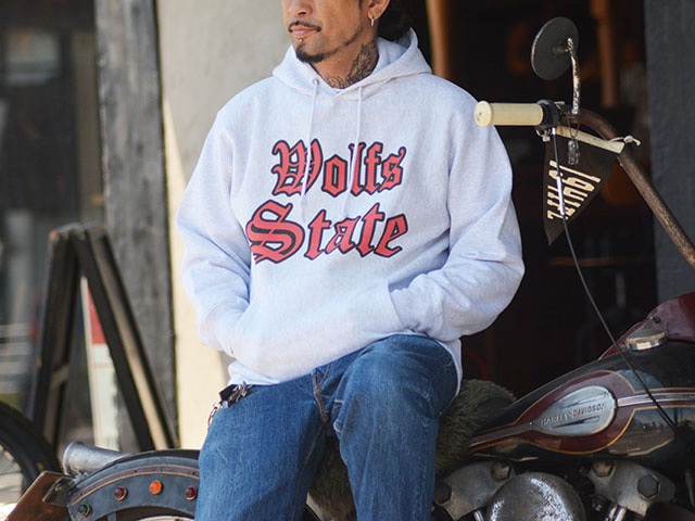 (50% OFF)2����WOLF PACK original/����եѥå����ꥸ�ʥ�ۡ�Heavy Weight Pullover Sweat Parka��Wolfs State��/�إӡ��������ȥץ륪���С��������åȥѡ������ɥ���ե����ƥ��ȡɡ�