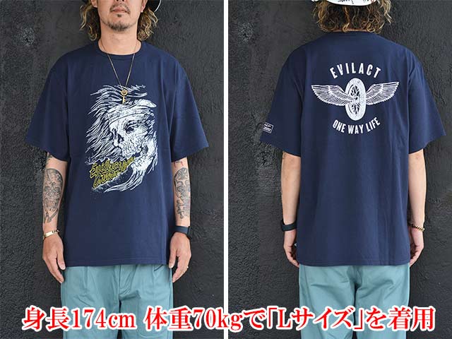 (30% OFF)��3����EVILACT/�����֥륢���ȡ�2024SS��Skull S/S Tee/�����륷�硼�ȥ��꡼��Tee��(EA-WFRSS-T11)
