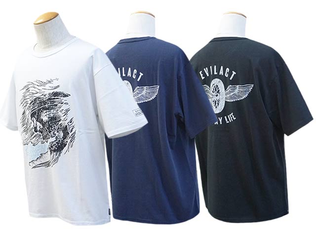 (30% OFF)��3����EVILACT/�����֥륢���ȡ�2024SS��Skull S/S Tee/�����륷�硼�ȥ��꡼��Tee��(EA-WFRSS-T11)