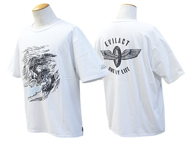 (30% OFF)��3����EVILACT/�����֥륢���ȡ�2024SS��Skull S/S Tee/�����륷�硼�ȥ��꡼��Tee��(EA-WFRSS-T11)