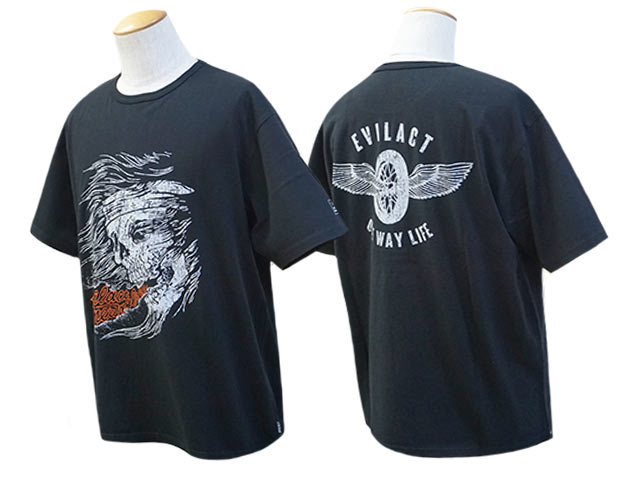 (30% OFF)��3����EVILACT/�����֥륢���ȡ�2024SS��Skull S/S Tee/�����륷�硼�ȥ��꡼��Tee��(EA-WFRSS-T11)