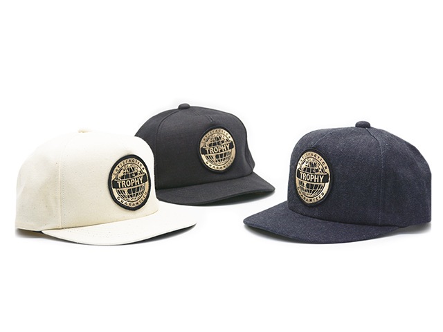 ��3����TROPHY CLOTHING/�ȥ��ե������������󥰡�2025SS��Earth Logo Denim Tracker Cap/�����������ǥ˥�ȥ�å�������åס�(TR25SS-701)