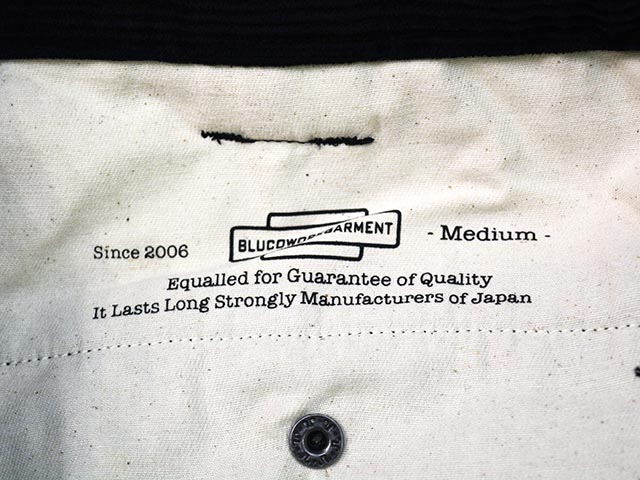 ��3����BLUCO/�֥륳��2025AW��Corduroy Work Pants/�����ǥ��������ѥ�ġ�(155-41-036)