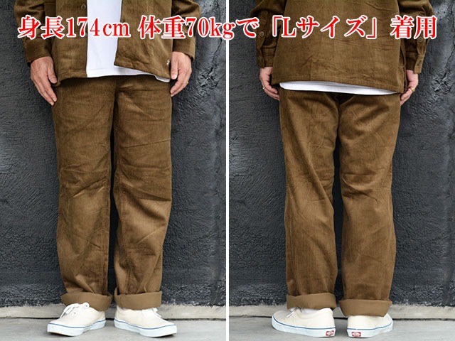 ��3����BLUCO/�֥륳��2025AW��Corduroy Work Pants/�����ǥ��������ѥ�ġ�(155-41-036)