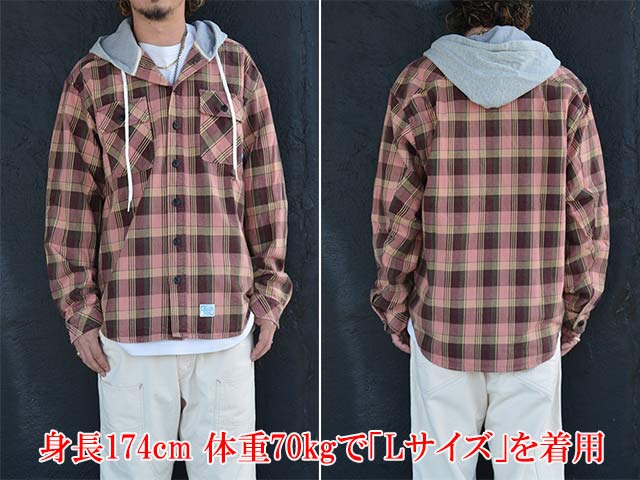 ��2����Liberaiders/��٥쥤��������2025FW��Hooded Plaid Shirt/�ա��ǥåɥץ쥤�ɥ���ġ�(77103)
