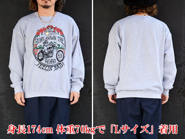 ��POSSUM BLUES/�ݥå���֥롼���ۡ�Printed Sweat��FEELIN�� BAD��/�ץ��ƥåɥ������åȡɥե������Хåɡɡ�