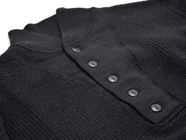 ��2����TROPHY CLOTHING/�ȥ��ե������������󥰡�2025AW��Army Button High Neck Knit/�����ߡ��ܥ���ϥ��ͥå��˥åȡ�(TR25AW-208)