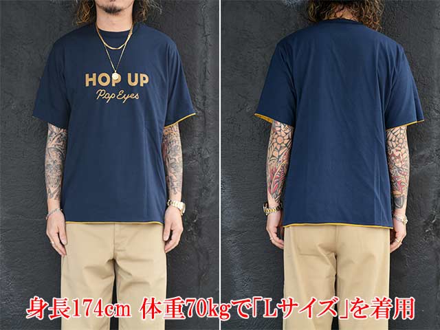 ��POP EYES/�ݥåץ�������2026SS��HOP UP SPEEDWAY Reversible S/S Tee/�ۥåץ��åץ��ԡ��ɥ�������С����֥륷�硼�ȥ��꡼��Tee��(26SS-PPE-007)
