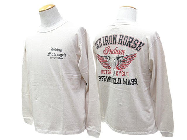 ��3����INDIAN MOTORCYCLE/����ǥ�����⡼�������������2026FW��L/S Tee��FLYING WHEEL��/���󥰥��꡼��Tee�ɥե饤�󥰥ۥ�����ɡ�(IM69792)