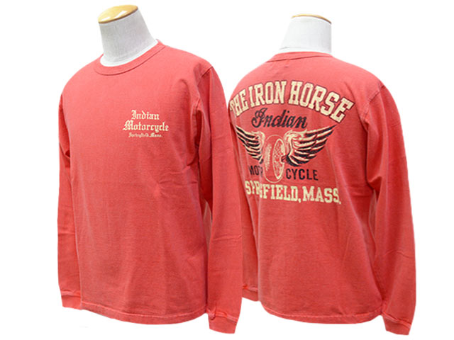 ��3����INDIAN MOTORCYCLE/����ǥ�����⡼�������������2026FW��L/S Tee��FLYING WHEEL��/���󥰥��꡼��Tee�ɥե饤�󥰥ۥ�����ɡ�(IM69792)