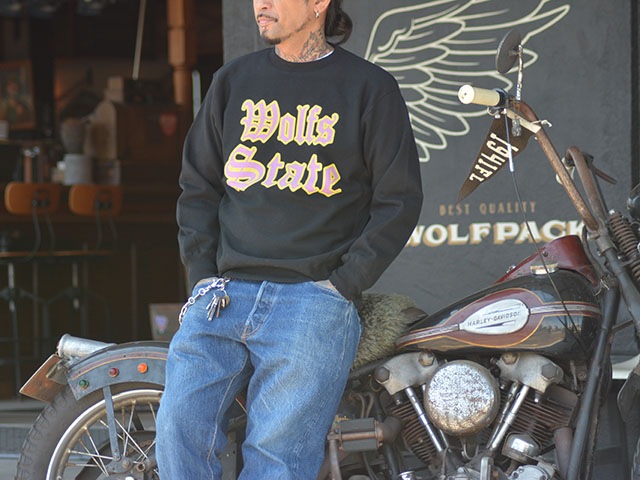 (50% OFF)��2����WOLF PACK original/����եѥå����ꥸ�ʥ�ۡ�Heavy Weight Crew Neck Sweat��Wolfs State��/�إӡ��������ȥ��롼�ͥå��������åȡɥ���ե����ƥ��ȡɡ�
