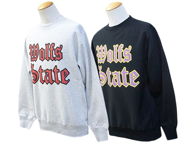(50% OFF)��2����WOLF PACK original/����եѥå����ꥸ�ʥ�ۡ�Heavy Weight Crew Neck Sweat��Wolfs State��/�إӡ��������ȥ��롼�ͥå��������åȡɥ���ե����ƥ��ȡɡ�
