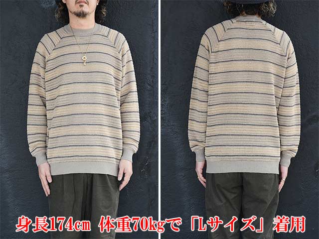 BY GLADHAND/Хåɥϥɡ2025SSVoyage L/S Raglan Sweater/ܥ䡼󥰥꡼֥饰󥻡(BYGH5116)