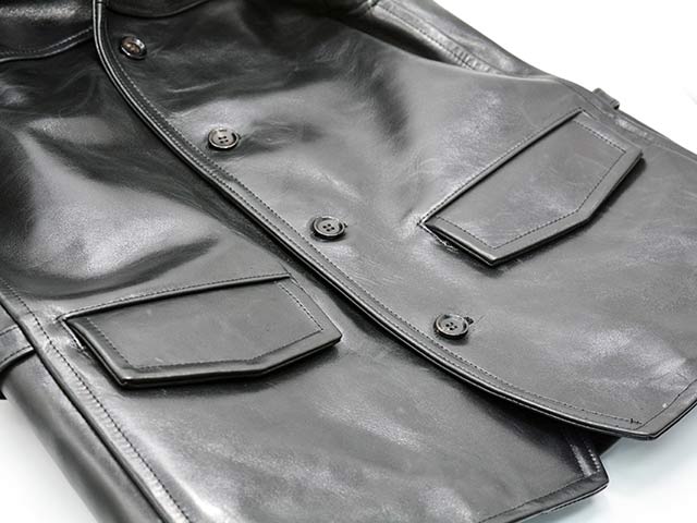 (30% OFF)��GANGSTERVILLE/����󥰥������ӥ�ۡ�30's Car Coat��Horse Hide��/�����ƥ��������������ȡɥۡ����ϥ��ɡɡ�(GSV9907)