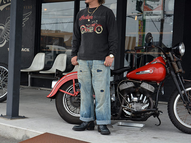 ��3����INDIAN MOTORCYCLE/����ǥ�����⡼�������������2026FW��L/S Tee��INDIAN SCOUT��/���󥰥��꡼��Tee�ɥ���ǥ����󥹥����ȡɡ�(IM69791)