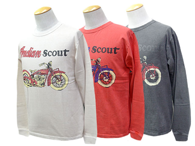 ��3����INDIAN MOTORCYCLE/����ǥ�����⡼�������������2026FW��L/S Tee��INDIAN SCOUT��/���󥰥��꡼��Tee�ɥ���ǥ����󥹥����ȡɡ�(IM69791)
