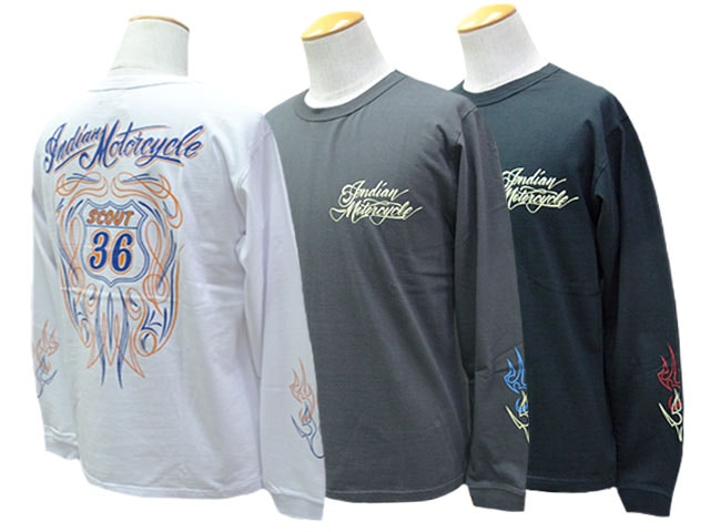 ��3����INDIAN MOTORCYCLE/����ǥ�����⡼�������������2026FW��L/S Tee��INDIAN MOTORCYCLE��/���󥰥��꡼��Tee�ɥ���ǥ�����⡼������������ɡ�(IM69790)