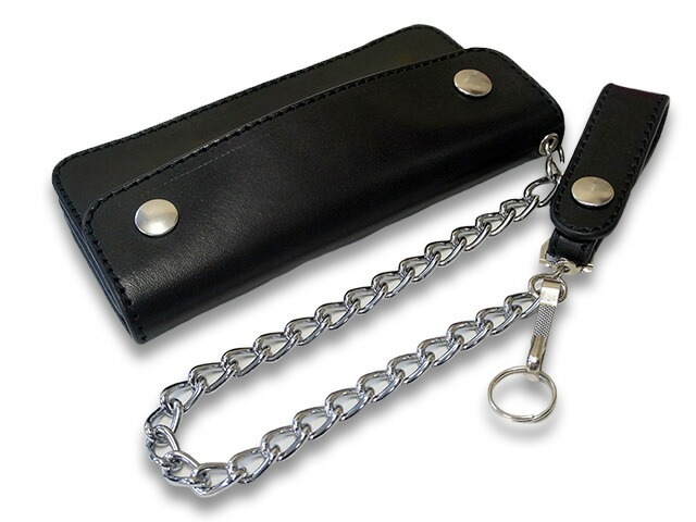 SUICIDAL レザートラッカーウォレット CRIMIEチェーン付き カスタム TISS CUSTOM LEATHERS/ティスカスタムレザーズ】「Trucker Wallet with