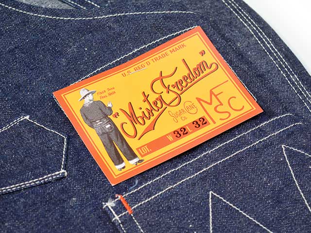 ��MISTER FREEDOM/�ߥ������ե꡼�����2025SS��11oz BLUE DENIM��PLACER��Overalls/11���󥹥֥롼�ǥ˥�ɥץ졼�����ɥ����С������륺 ��(SC42540)