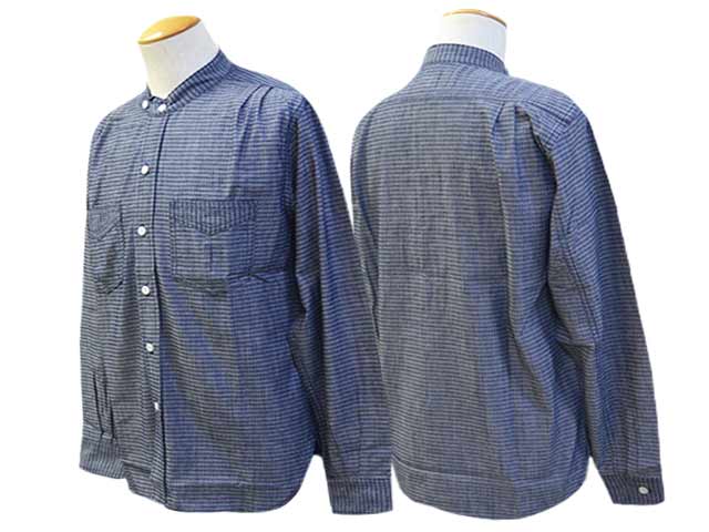 ��MISTER FREEDOM/�ߥ������ե꡼�����2025SS��HOMESTEDER Shirts��Indigo Jacquard��/�ۡ��ॹ�ƥå�������ġɥ���ǥ������㥬���ɡɡ�(SC29468)