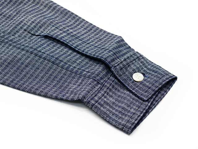 ��MISTER FREEDOM/�ߥ������ե꡼�����2025SS��HOMESTEDER Shirts��Indigo Jacquard��/�ۡ��ॹ�ƥå�������ġɥ���ǥ������㥬���ɡɡ�(SC29468)