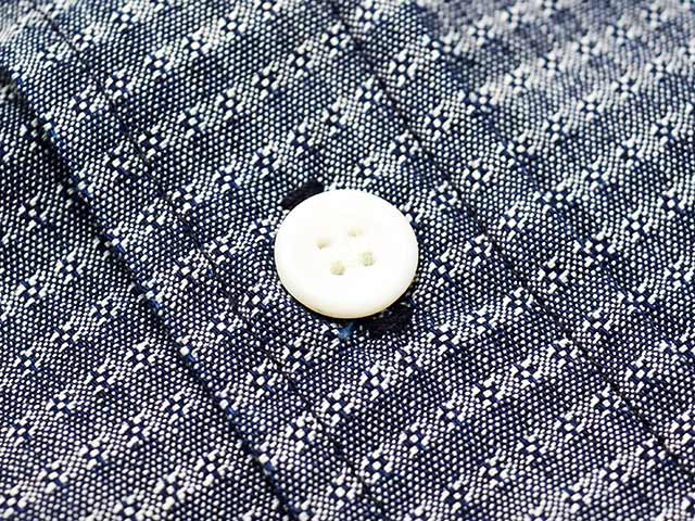 ��MISTER FREEDOM/�ߥ������ե꡼�����2025SS��HOMESTEDER Shirts��Indigo Jacquard��/�ۡ��ॹ�ƥå�������ġɥ���ǥ������㥬���ɡɡ�(SC29468)