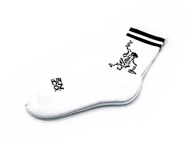 全2色【HWZN BROSS/ハウゼンブロス】2026SS「Skelton Army Middle Sox