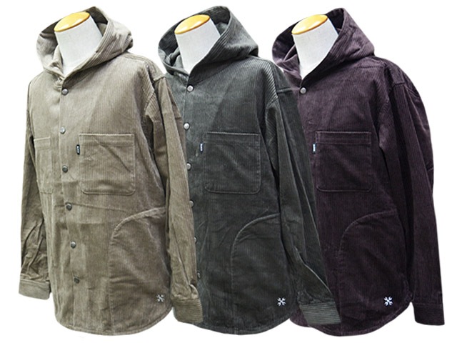(30% OFF)��3����BLUCO/�֥륳��2025AW��Corduroy Hooded Shirts/�����ǥ�����ա��ǥåɥ���ġ�(155-11-008)