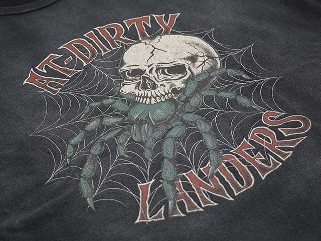 ��2����AT-DIRTY/���åȥ����ƥ�����2026SS��Skull Spider S/S Tee/�����륹�ѥ��������硼�ȥ��꡼��Tee��