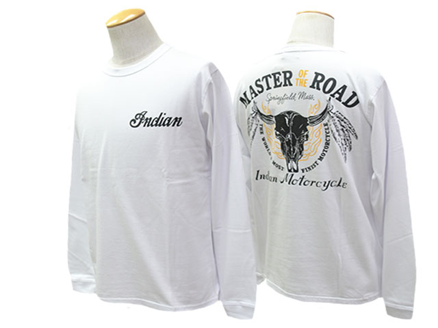 ��3����INDIAN MOTORCYCLE/����ǥ�����⡼�������������2026FW��L/S Tee��COW HEAD��/���󥰥��꡼��Tee�ɥ����إåɡɡ�(IM69789)