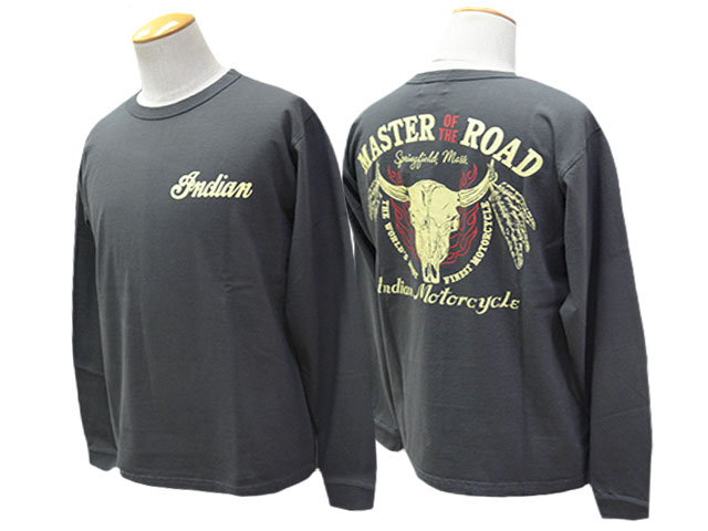��3����INDIAN MOTORCYCLE/����ǥ�����⡼�������������2026FW��L/S Tee��COW HEAD��/���󥰥��꡼��Tee�ɥ����إåɡɡ�(IM69789)