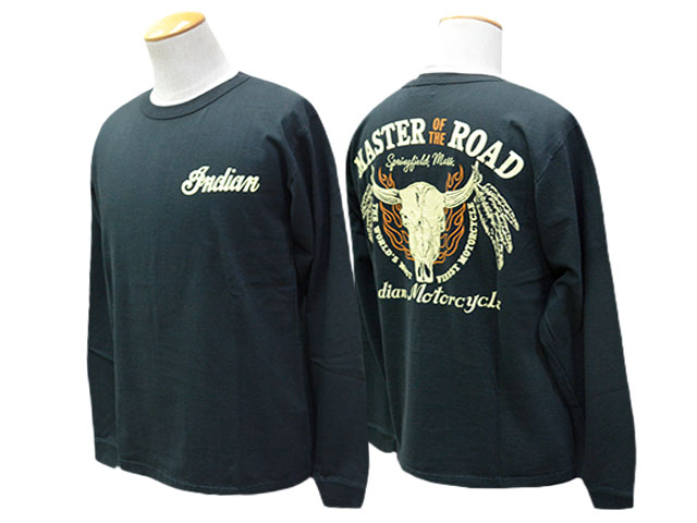 ��3����INDIAN MOTORCYCLE/����ǥ�����⡼�������������2026FW��L/S Tee��COW HEAD��/���󥰥��꡼��Tee�ɥ����إåɡɡ�(IM69789)
