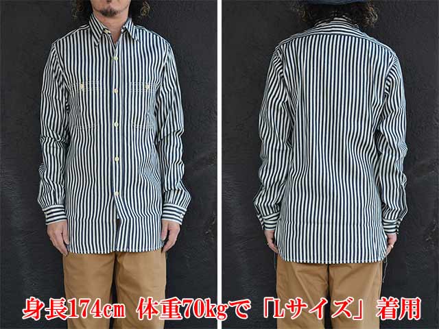 ��MISTER FREEDOM/�ߥ������ե꡼�����2025SS��Workman Shirts��Hickory Stripe��/����ޥ󥷥�ġɥҥå��꡼���ȥ饤�סɡ�(SC29470)