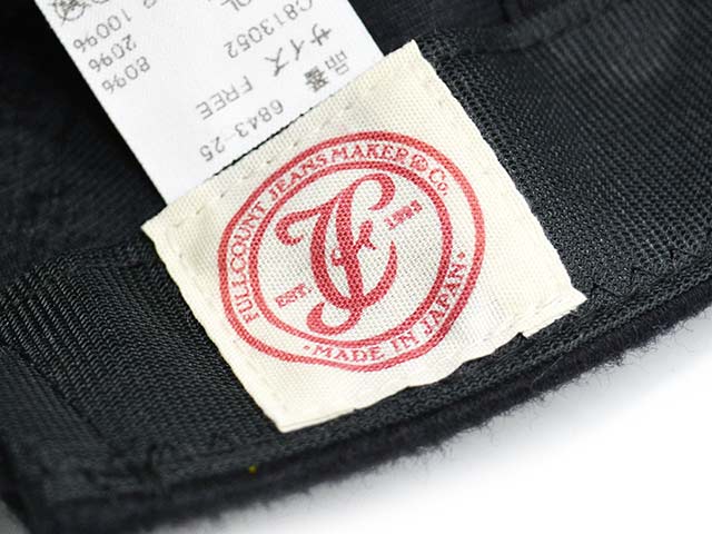 ��2����FULLCOUNT/�ե륫����ȡ�2025AW��6 Panel Wool Melton Baseball Cap��F Patch��/6�ѥͥ륦������ȥ�١����ܡ��륭��åס�F�ѥå��ɡ�(6843-25)